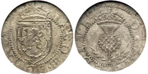 1 Plack Королівство Шотландії(843-1707) Срібло Яків I (1566-1625)