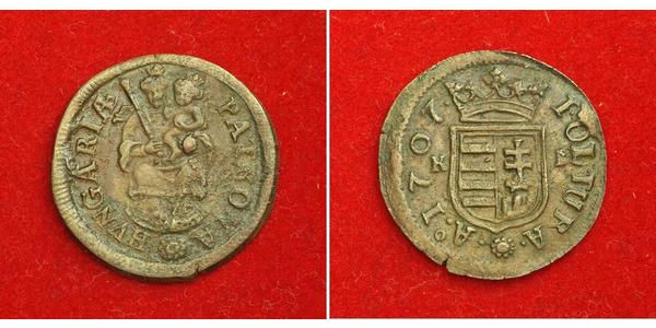 1 Poltura Hungría Cobre Francisco Rákóczi II(1676 – 1735)