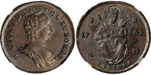 1 Poltura Reino de Hungría (1000-1918) Cobre Maria Theresa of Austria (1717 - 1780)