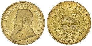 1 Pond Südafrika Gold Paul Kruger (1825 - 1904)