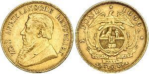 1 Pond Südafrika Gold Paul Kruger (1825 - 1904)