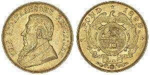 1 Pond Südafrika Gold Paul Kruger (1825 - 1904)