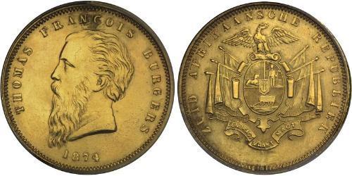 1 Pond Südafrika Gold Thomas Francois Burgers (1834-1881)