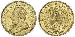 1 Pond Afrique du Sud Or Paul Kruger (1825 - 1904)