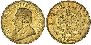 1 Pond Afrique du Sud Or Paul Kruger (1825 - 1904)