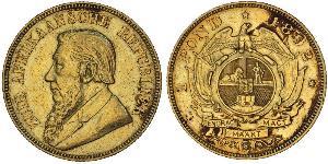 1 Pond Afrique du Sud Or Paul Kruger (1825 - 1904)
