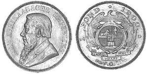 1 Pond Afrique du Sud Or Paul Kruger (1825 - 1904)
