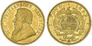 1 Pond Sudafrica Oro Paul Kruger (1825 - 1904)