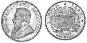 1 Pond Sudafrica Oro Paul Kruger (1825 - 1904)