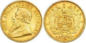 1 Pond Sudafrica Oro Paul Kruger (1825 - 1904)