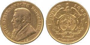 1 Pond Sudáfrica Oro Paul Kruger (1825 - 1904)
