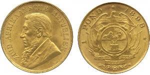 1 Pond Sudáfrica Oro Paul Kruger (1825 - 1904)