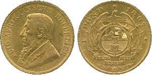 1 Pond Sudáfrica Oro Paul Kruger (1825 - 1904)