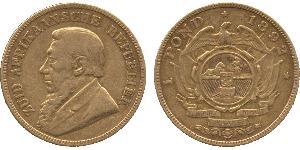 1 Pond Sudáfrica Oro Paul Kruger (1825 - 1904)