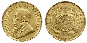 1 Pond Південно-Африканська Республіка Золото Поль Крюгер (1825 - 1904)