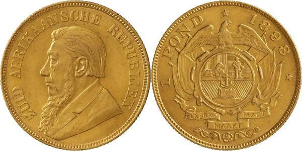 1 Pond Південно-Африканська Республіка Золото Поль Крюгер (1825 - 1904)