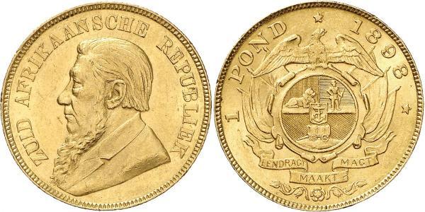 1 Pond Південно-Африканська Республіка Золото Поль Крюгер (1825 - 1904)