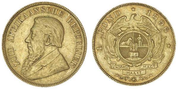 1 Pond Південно-Африканська Республіка Золото Поль Крюгер (1825 - 1904)
