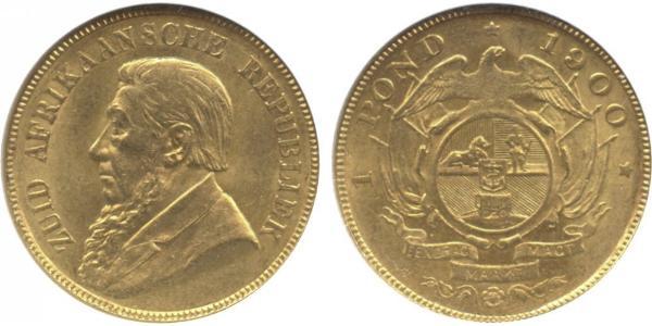 1 Pond Південно-Африканська Республіка Золото Поль Крюгер (1825 - 1904)