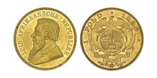 1 Pond Південно-Африканська Республіка Золото Поль Крюгер (1825 - 1904)