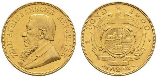 1 Pond Південно-Африканська Республіка Золото Поль Крюгер (1825 - 1904)