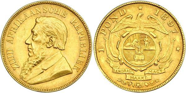 1 Pond Південно-Африканська Республіка Золото Поль Крюгер (1825 - 1904)