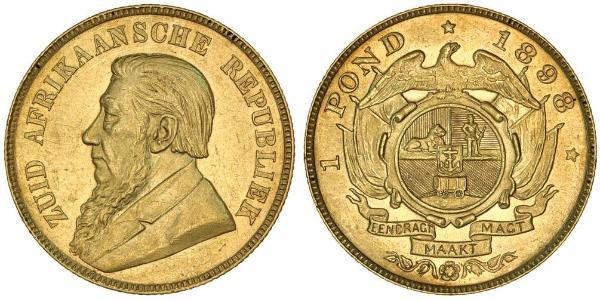 1 Pond South Africa 金 保罗·克留格尔 (1825 - 1904)