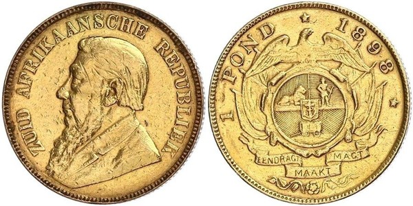 1 Pond South Africa 金 保罗·克留格尔 (1825 - 1904)