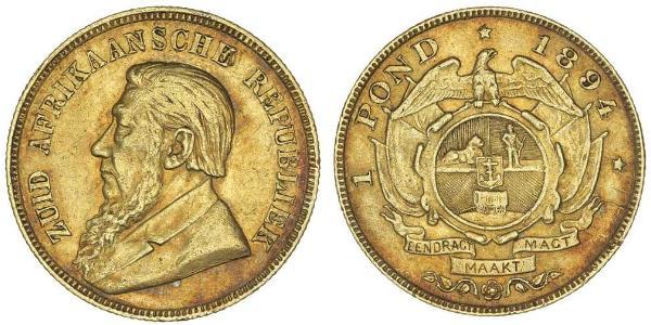 1 Pond South Africa 金 保罗·克留格尔 (1825 - 1904)