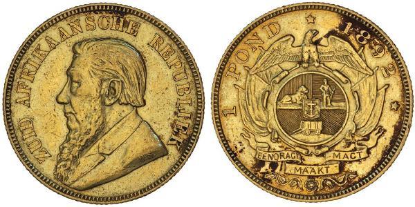 1 Pond South Africa 金 保罗·克留格尔 (1825 - 1904)