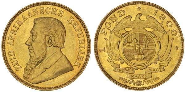1 Pond South Africa 金 保罗·克留格尔 (1825 - 1904)