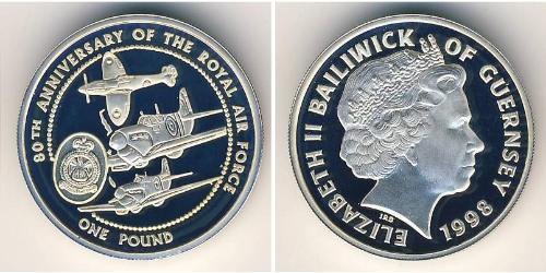 1 Pound Guèrneseyi Argent 