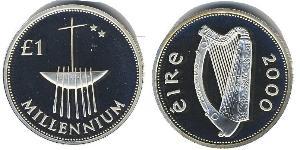 1 Pound Irlande (1922 - ) Argent 