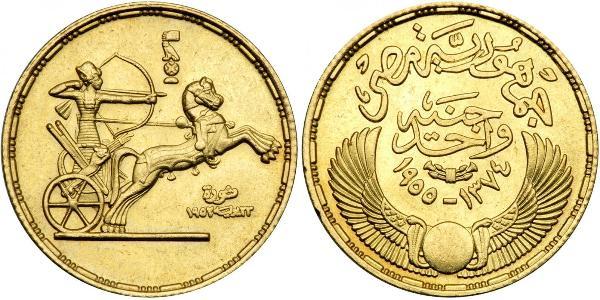 1 Pound Arab Republic of Egypt  (1953 - ) Gold 