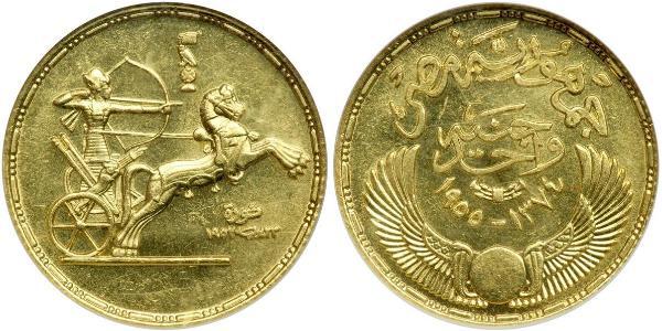 1 Pound Arab Republic of Egypt  (1953 - ) Gold 