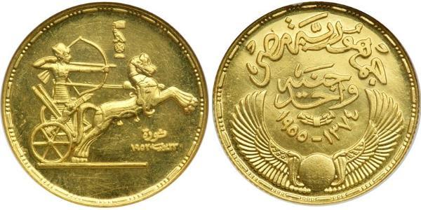 1 Pound Arab Republic of Egypt  (1953 - ) Gold 