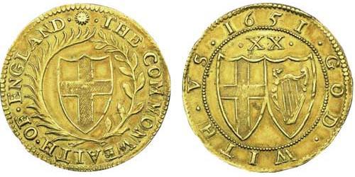1 Pound Commonwealth of England (1649-1660) Gold 