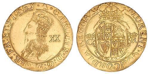 1 Pound Kingdom of England (927-1649,1660-1707) Gold Charles I (1600-1649)