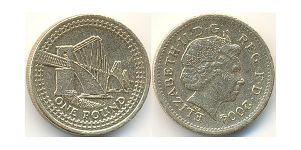 1 Pound United Kingdom (1922-) Brass/Nickel Elizabeth II (1926-2022)