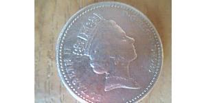 1 Pound Regno Unito (1922-) Ottone/Nichel Elisabetta II (1926-2022)