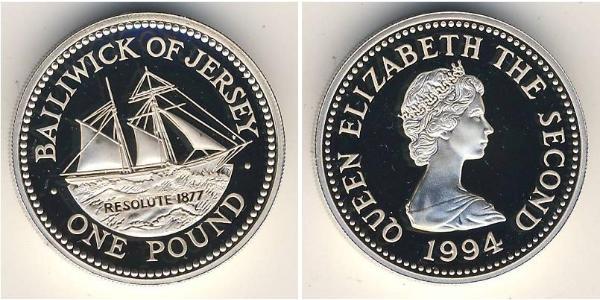 1 Pound Jersey Silber 