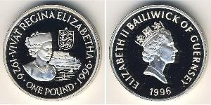 1 Pound Guernsey Silver 