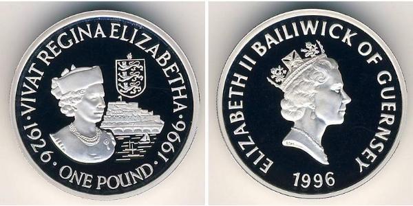1 Pound Guernsey Silver 