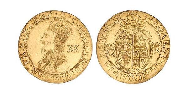 1 Pound 英格兰王国 金 查理一世 (英格蘭) (1600 - 1649)