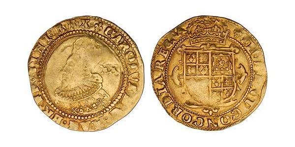 1 Pound 英格兰王国 金 查理一世 (英格蘭) (1600 - 1649)