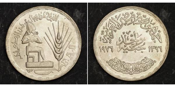 1 Pound 埃及 銀 贾迈勒·阿卜杜-纳赛尔