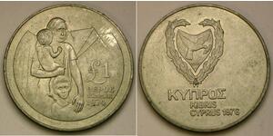 1 Pound 賽普勒斯 銅 