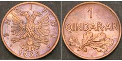 1 Qindarka Albania Bronze 