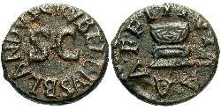 1 Quadrans Imperio romano (27BC-395) Bronce Augusto (63BC- 14) 