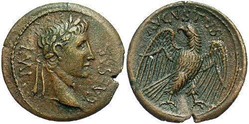 1 Quadrans Imperio romano (27BC-395) Bronce Augusto (63BC- 14) 